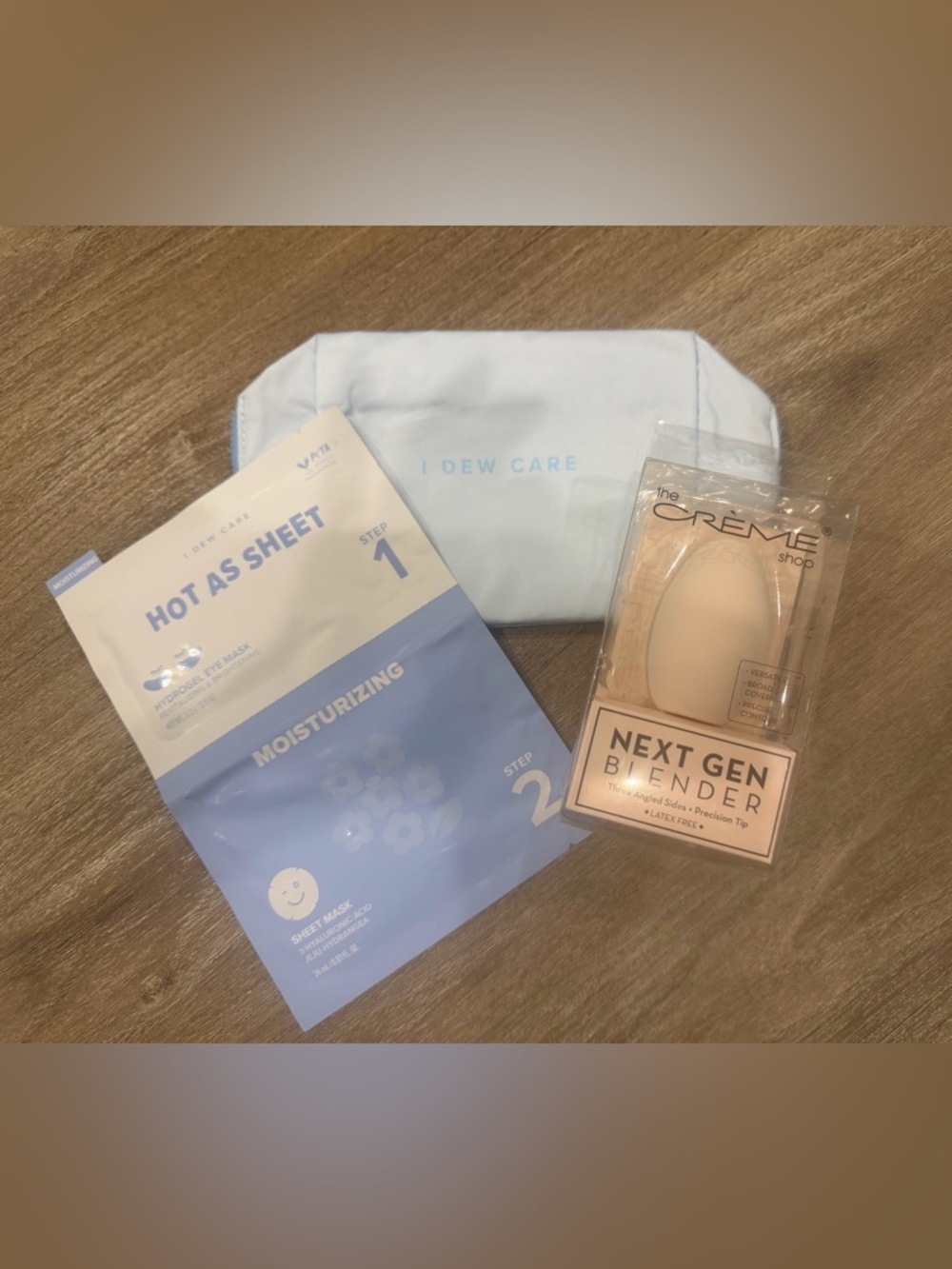 I DEW CARE Makeup Bag, Eye & Face Masque with Creme Shop Beauty Blender